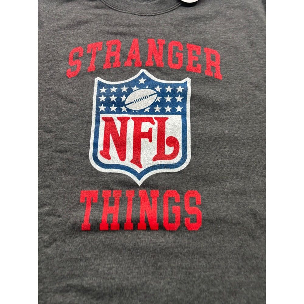 Netflix Stranger Things NFL Crossover Sweatshirt Grey 2XL Eleven 11 Graphic
